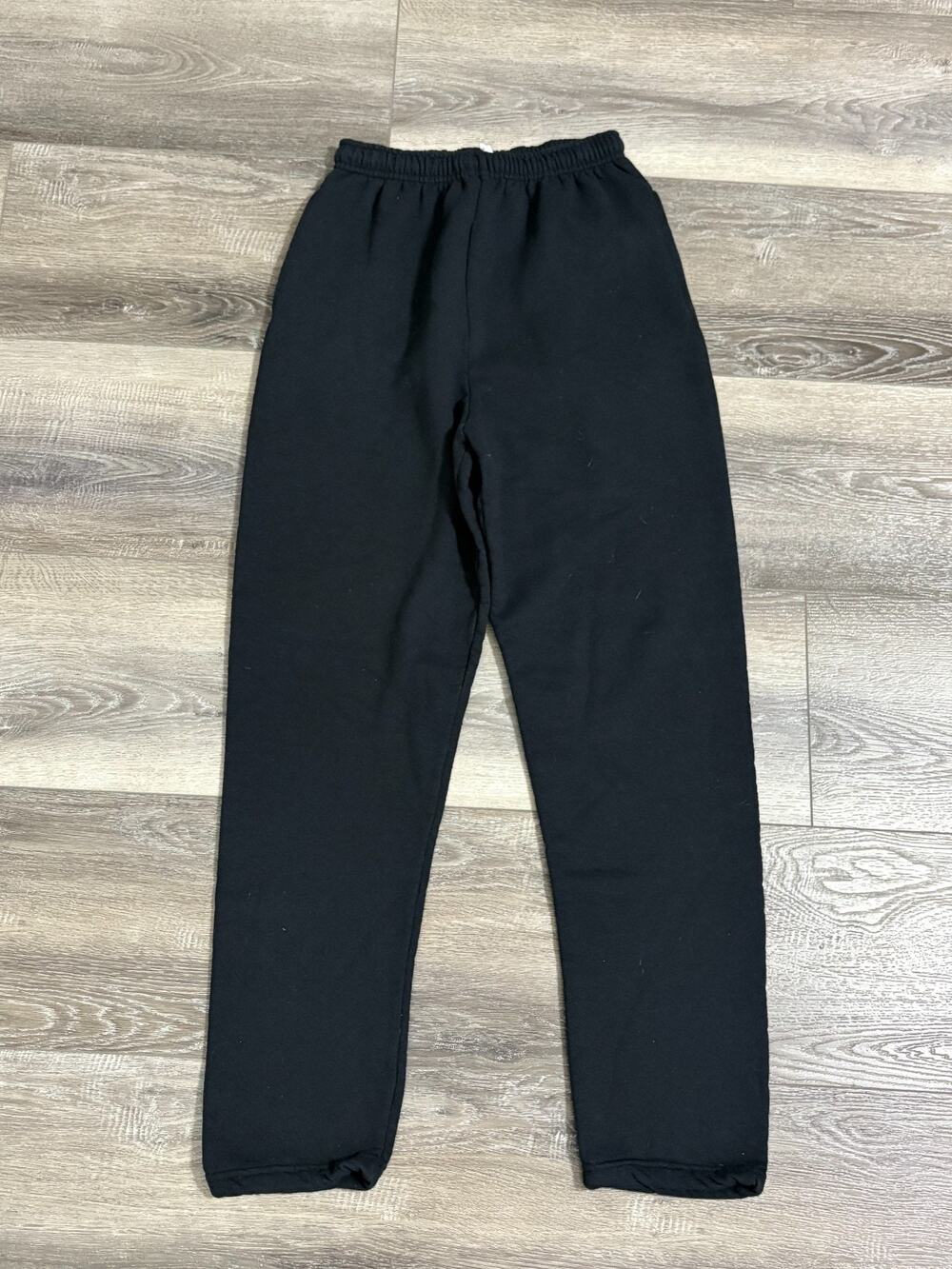 Vintage Fruit Of The Loom Black Straight Leg Sweatpants Retro Y2K - Men’s Small
